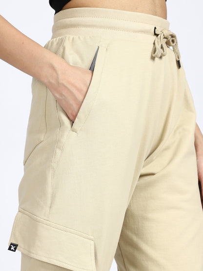 Women Streetwear Solid Trackpants