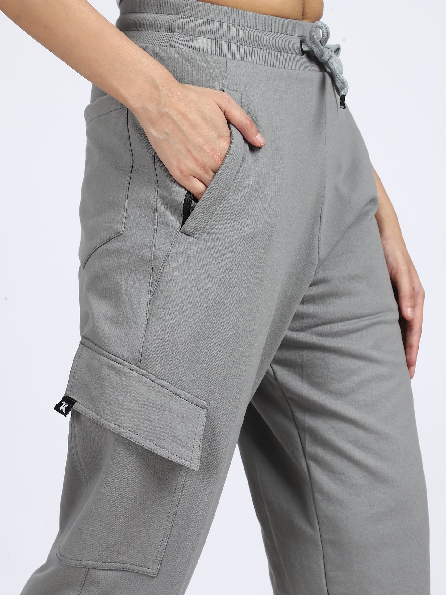 Women Streetwear Solid Trackpants
